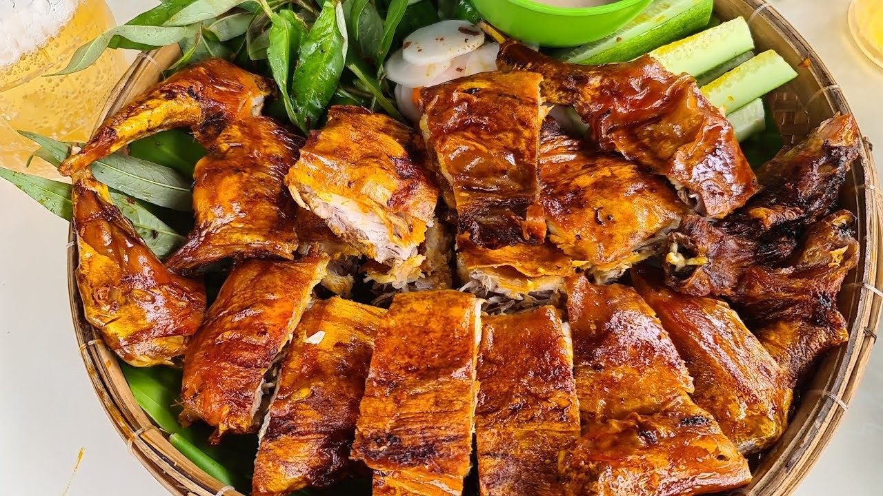 Thỏ nướng ngũ vị + xôi