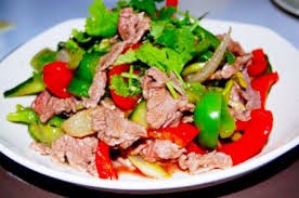 Bò (bê) xào ngũ sắc