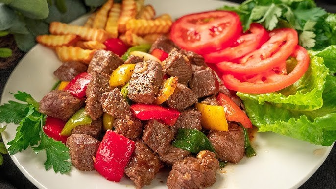 Bò lúc lắc + sandwich