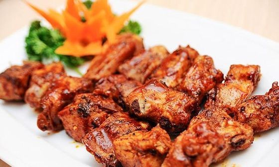 Sườn non nướng ngũ vị + xôi