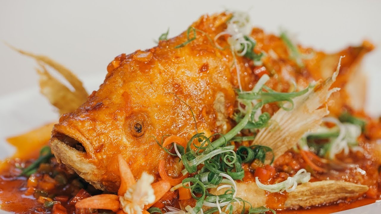 Cá diêu hồng sốt chanh dây