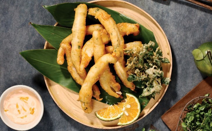 Mực sốt cam