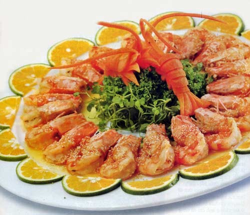 Tôm sốt cam