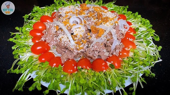 Gỏi bò rau mầm