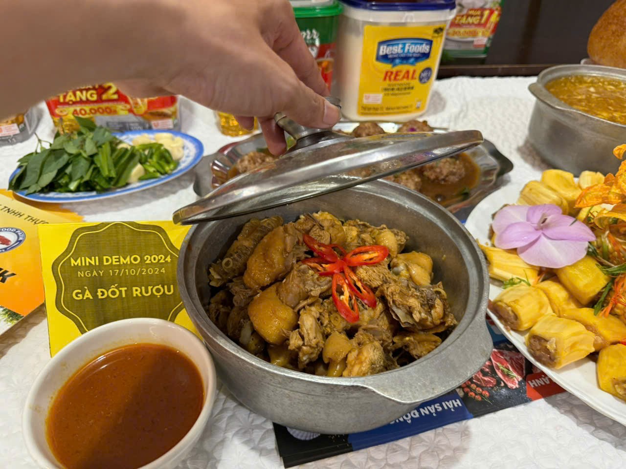 Gà Đốt Rượu