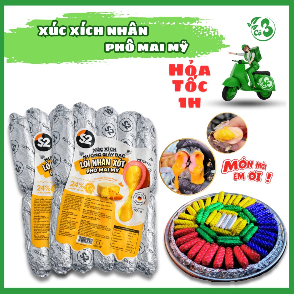 XX nướng giấy bạc phô mai - 500g