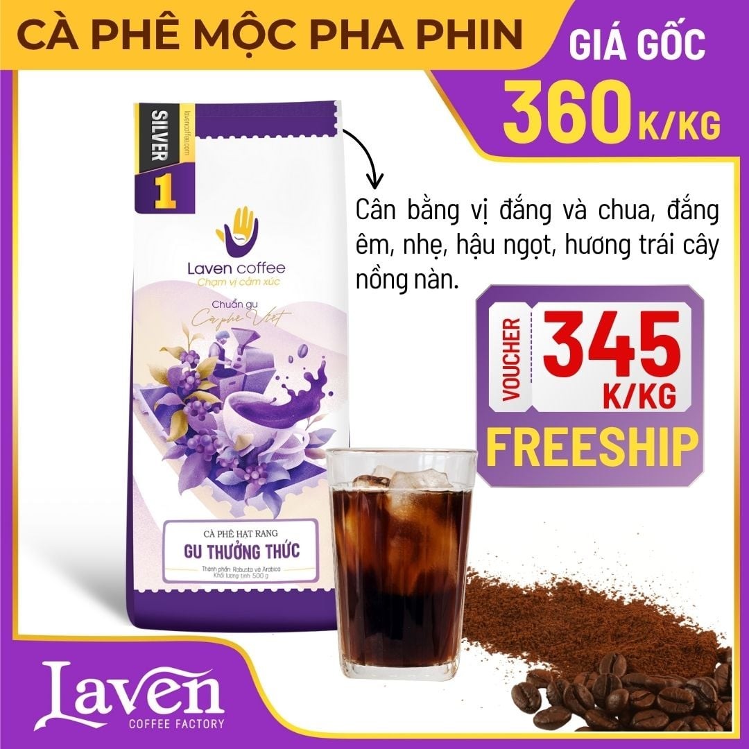 Cà Phê Sỉ Silver 1 - Robusta & Arabica Thùng 6KG