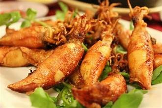 Mực ống chiên nước mắm