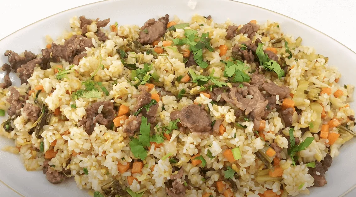 Cơm chiên dưa bò